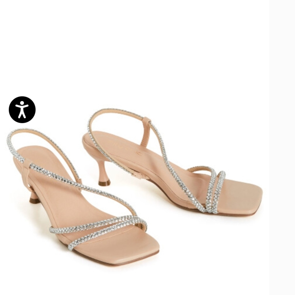 City Chic Nude Strappy Heels